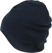 [X AUTOHAUX] Cycling Hat Keep Warm Tab Hard Hat Liner Polar Fleece Fabric Navy 24x20cm 1 Pcs