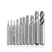 HSS Straight Shank 4 Flute End Mill Slot Drill CNC Milling Cutter Dia 1.5mm-50mm