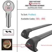 Key Cut to Code - for ProRack Roof Rack 001-093 - Spare/Replacement/Lost Keys