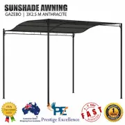 Sunshade Awning Anthracite Lawn Outdoor Gazebo Garden Canopy Umbrella Structure