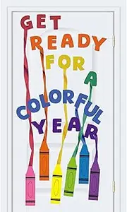 AmazingSpark 3D Crayon Classroom Door Decor Crayon Theme Back to School Cutouts Wall Door Decorations for First Day of School Kindergarten Preschool Classroom Party Supplies