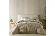 Bianca Acacia Quilt Cover Set w Pillowcase Home Room Bedding Sand