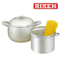 在飛比找momo購物網優惠-【RIKEN 理研】韓國製蒸煮湯鍋21cm(含蓋+瀝水網)
