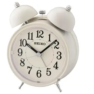 【天龜】SEIKO 貪睡功能 夜光 靜音 響鈴式圓形鬧鐘 QHK035C QHK035