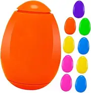 MUSISALY 10pcs Easter Egg Toys Colorful Spinning Tops for Kids Easter Egg Baskets Stuffers for Boys and Girls