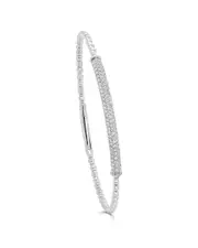 Sabrina Designs 14K 0.67 ct. tw. Diamond Flexible Stackable Bangle Bracelet
