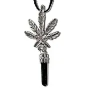 Bud Leaf with Fantasy Point Drop Necklace