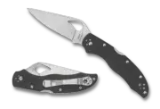Byrd by Spyderco Knives Harrier 2 Lockback Black G-10 Stainless BY01GP2