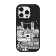 iPhone 16 Pro Impact Case London toile transparent
