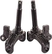 2 Pcs Universal Steering Knuckles, Kart Front Steering Strut Knuckle Spindles, Wheel Axle Hub Flanges, Compatible with ATV, Kart, Quad Bike 50cc 70cc 90cc 110cc, Left and Right Set
