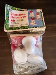 Vintage Holiday #4021 Christmas Ornament Kit Silver Bells Sequins Pin Craft NIP