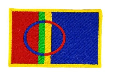 Patch Embroidered Patch Flag Sami Laplander Lapland Same Bag With Back Backpack