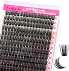 Cluster Lashes D Curl Wispy Individual Lashes DIY Eyelash Extension Natural Look