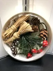 New Christmas Gift Topper Over-The-Top By World Market 4" diameter, Pine cones