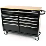 Mechpro Blue 9 Drawer Tool Trolley 46In Black