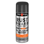 White Knight 300g Rust Guard Quick Dry All Purpose Primer Spray Paint - Light Gr