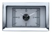 Dakota Digital 1957 Chevy Car Analog Clock Gauge for HDX gauges Silver HLC-57C-S