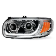 Trux TLED-H110 Projector Headlight With LED Accents, Driver Side For Peterbilt