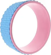 Mipcase Yoga Wheel High Padded Thick Black Equipment Non-Slip Wheels Muscles Back Roller Stretching Exercise for Woman Training Wheel Yoga Rings Yoga Supplies Fitness Wheel Plastic