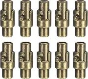 uxcell 10pcs Leather Cord End Clasp 3mm Hole Magnetic Cord End Caps Closures Leather Bracelet Buckle for Jewelry Making DIY Supplies Crafts, Bronze
