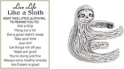 Ganz Get A Grip Sloth Gifts Charm Pocket Token with Story Card ~ 1 Token & Card, Resin
