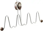 JISADER Wall-Mounted Holder for Slippers and Shower Shoes, Organizer for Bathroom and Laundry, Walnut, as described