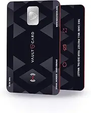 [Vaultskin] VAULTCARD - RFID Blocking & Jamming Credit & Debit Card Protection for Your Wallet and Passport/NFC Jamming Card, Protects Several Cards at The Same time