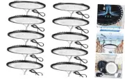 12 Pack 150W UFO LED High Bay Lights,IP66 Waterproof,120VAC,21000LM 5000K