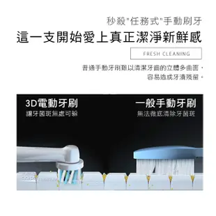 德國百靈Oral-B 敏感護齦3D電動牙刷PRO2000 (黑/粉/白)