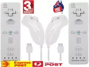 2in1 Built-in Motion Plus Remote Nunchuck Controller For Nintendo Wii Wii U 2PCS