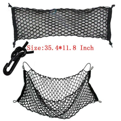 SUV Car Accessories Envelope Style Trunk Cargo Net Storage Organizer 90*30cm (for: Volvo)