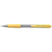 Pilot BPGP Super Grip Fine Ballpoint Pen Yellow
