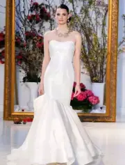 NEW Anne Barge Summersweet Strapless Wedding Dress Blue Willow Bride Lace 12