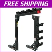 Durable 4-Bike Hitch Carrier with Reflector - Perfect for Outdoor Adventures