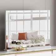 Makeup Mirror 80x58cm Hollywood Vanity LED Light Crystal Bluetooth Mirror