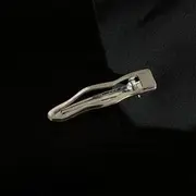 Wavy Hair Clip Drop - Silver - One Size