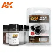 AK Interactive Mix N Ready (4 Empty JarsWith Labels)