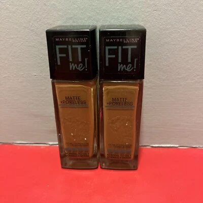 Lot of 2 Maybelline Fit Me Matte Poreless Foundation 362 Truffle