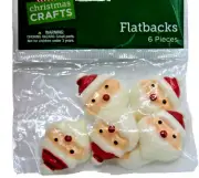 Santa Claus Flatbacks Christmas Craft Embellishments