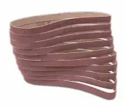 WEN 6307SP80 80-Grit 1/2 x 18-Inch Sanding Belt Sandpaper (10 Pack)