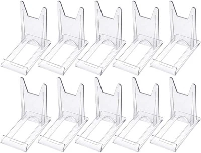Zonon Acrylic Plate Stands Plastic Display Holders Picture clear