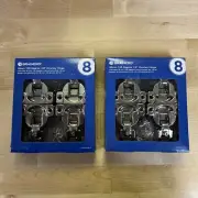 2-Pack BRAINERD 1/2” Concealed Cabinet Hinge Nickel Plated (16 Pieces Total)