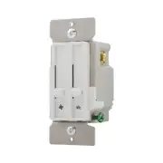 Cooper Wiring Devices SDC15-W-K Slide Fan/Light Control Non-Preset 1.5A 300W-...