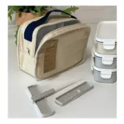 LocknLock Lunch Box Set 3 layers Daily Cotton Dosilock with Bag & Chopsticks