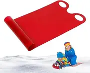 Toddler Snow Sled, Roll Up Sleigh | Portable Rolling Snow Slider - Portable Rolling Snow Slider for Kids, Lightweight Roll Up Snow Threads for Winter Activities