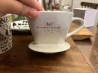 在飛比找Yahoo!奇摩拍賣優惠-z日本回流瓷器 老梅濾杯梅麗塔melitta咖啡扇形濾杯 咖