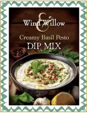 WIND & WILLOW 1 Creamy Basil Pesto Dip Mix~For Chips, Veggies, Bread~16 Servings