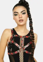 [Daisy Corsets] Red Plaid Harness