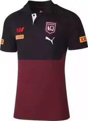 QLD Maroons State of Origin 2025 NRL Mens Maroon Team Polo Shirt
