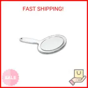RUCCI Round Hand Held Magnifying Makeup Mirror 10X 1X Clear Acrylic Double-Sided